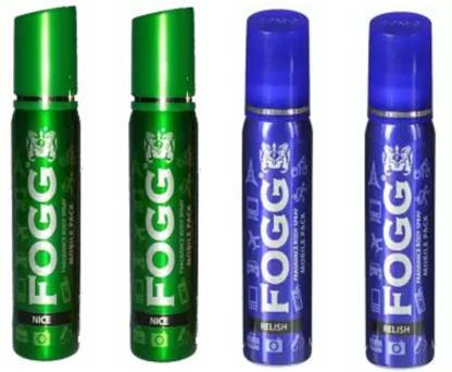 FOGG Body Spray Mobile RELISHX2 AND NICEX2 Body Mist  -  For Men & Women