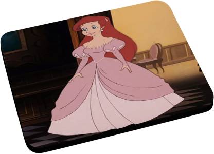 ANNI69 Pink Gown Disney princess And Red Hair Mousepad - ANNI69 :  