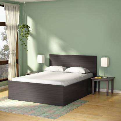 Best Wenge Color GODREJ INTERIO Terra Engineered Wood King Drawer Bed