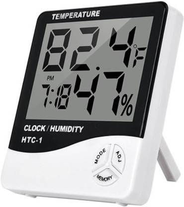 aptechdeals htc 1 digital hygrometer thermometer humidity meter with clock lcd display htc 1 thermometer