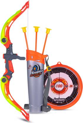 Wishkey Sports Super Archery Bow And Arrow Set For Kids With Dart Target Board Colourful With 3 Suction Cup Tip Arrows Bows Arrows Sports Super Archery Bow And Arrow Set Wishkey Sports Super Archery Bow And Arrow Set For Kids With Dart Target Board Colourful With 3 Suction Cup Tip Arrows Bows Arrows Sports Super Archery Bow And Arrow Set