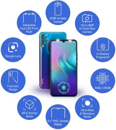 TECNO Phantom 9 is launched at just Rs.14,999. 1 Tecno Phantom 9 (Lapland Aurora, 128 GB)