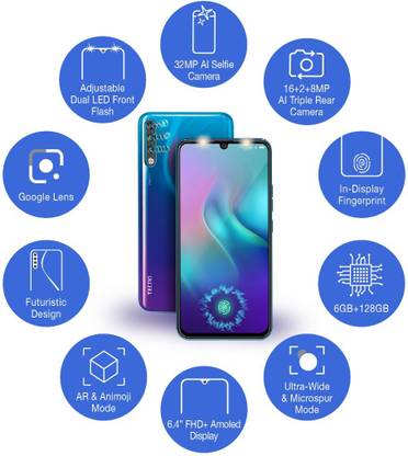 Tecno Phantom 9 (Lapland Aurora, 128 GB)