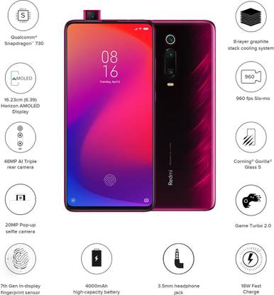 Redmi K20 (Flame Red, 64 GB)