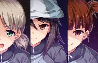 Athah Anime Girls Und Panzer Mikko Mika Aki 13 19 Inches Wall Poster Matte Finish Paper Print Animation Cartoons Posters In India Buy Art Film Design Movie Music Nature And