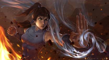Athah Anime Avatar: The Legend Of Korra Avatar (Anime) Korra Bending 13*19  inches Wall Poster Matte Finish Paper Print - Animation & Cartoons posters  in India - Buy art, film, design, movie,