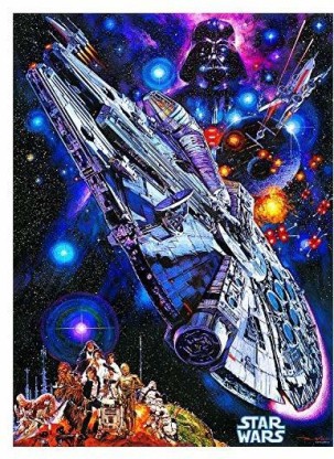 Buffalo 1000pc Jigsaw Puzzle Star Wars New Hope Millennium Falcon Luke Han 