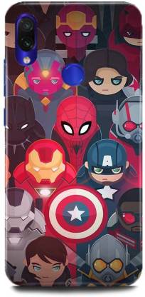 play fast Back Cover for Redmi Note 7/ MZB7266IN CAPTAIN AMERICA PRINTED