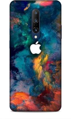 HEMKING Back Cover for One Plus 7 Pro Colorful Apple Logo Printed