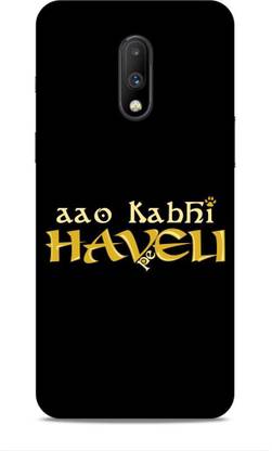 HEMKING Back Cover for One Plus 7 Aao Kabhi Haveli Pe Printed
