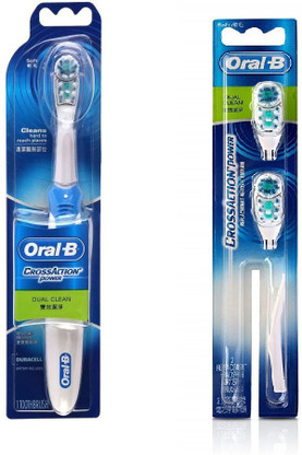 oral b battery powered toothbrush replacement heads