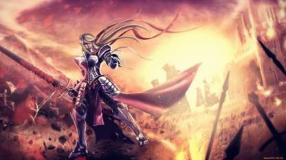 Athah Anime Unknown Girl Knight Armor Sword Battle Fire 13*19 inches Wall Poster Matte Finish Paper Print - Animation & Cartoons posters in India - Buy art, film, design, movie, music, nature Athah Anime Unknown Girl Knight Armor Sword Battle Fire 13*19 inches Wall Poster Matte Finish Paper Print - Animation & Cartoons posters in India - Buy art, film, design, movie, music, nature