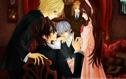 Athah Anime Vampire Knight Zero Kiryu Yuki Cross Yuki Kuran Kaname Kuran Takuma Ichijo Hanabusa Aido 13 19 Inches Wall Poster Matte Finish Paper Print Animation Cartoons Posters In India