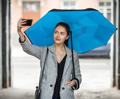 Unique Buyer C Shape Handle Double Layer Inverted Umbrella ...