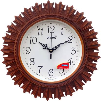 Ajanta Og 32 Cm X Wall Clock, Wooden Wall Clock Flipkart