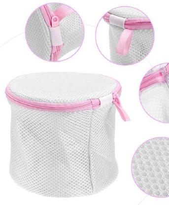 TOPBATHY 3pcs Laundry Mesh Wash Bag Delicates Bra Protection Net Pouch For Lingerie Sock Underwear Garment 15x15cm White 