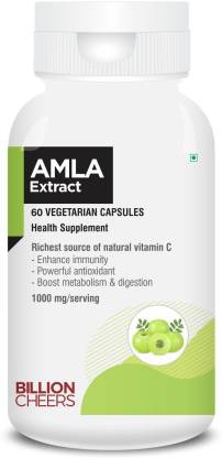 Billion Cheers Amla Extract - Powerful Antioxidant for Healthy Hair, Skin and Immunity