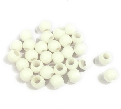 JBN Jewels White Color Plastic Beads 