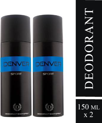 DENVER Blue Sport Combo Body Deodorant Spray  -  For Men