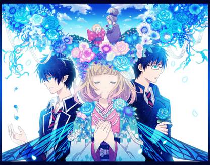 Athah Anime Blue Exorcist Shiemi Moriyama Rin Okumura Yukio Okumura Ao No Exorcist 13 19 Inches Wall Poster Matte Finish Paper Print Animation Cartoons Posters In India Buy Art Film