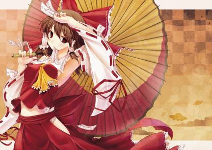 Athah Anime Touhou Reimu Hakurei Shrine Maiden Umbrella 13*19 inches Wall  Poster Matte Finish Paper Print - Animation & Cartoons posters in India -  Buy art, film, design, movie, music, nature and