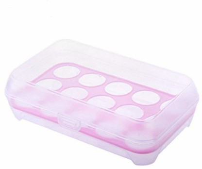 ZaYow 15 Grids Egg Storage Box Container Tray Eggs Holder Tray for Fridge with Lid 
