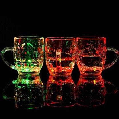 stupefying Colour Changing Liquid Activated Lights Multi Purpose Use/Cup Plastic Mug