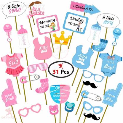 Party Propz Baby Shower Set Of 31 Photo Booth Photo Booth Board Price In India Buy Party Propz Baby Shower Set Of 31 Photo Booth Photo Booth Board Online At Flipkart Com