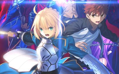 Athah Anime Fate Stay Night Unlimited Blade Works Fate Series Saber Shirou Emiya 13 19 Inches Wall Poster Matte Finish Paper Print Animation Cartoons Posters In India Buy Art Film Design