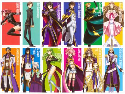 Athah Anime Code Geass Kallen Kōzuki Rolo Lamperouge Lelouch Lamperouge Suzaku Kururugi Gino Weinberg Nunnally Lamperouge
