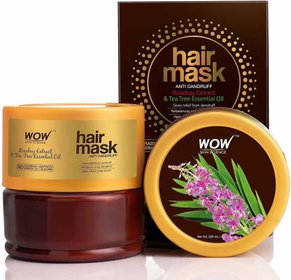 WOW SKIN SCIENCE Rosebay Extract & Tea Tree Essential Oil Anti-Dandruff Hair Mask