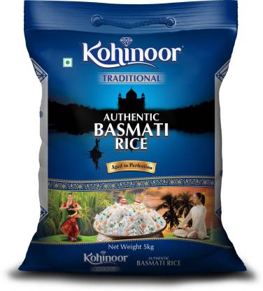 Kohinoor Authentic Platinum Basmati Rice (Long Grain)  (5 kg)