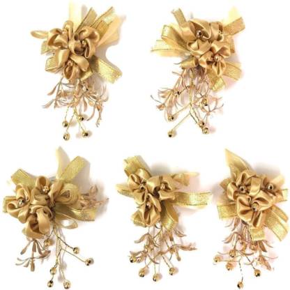 Dasync Golden Artificial Flower for Decoration,Art and Brooch