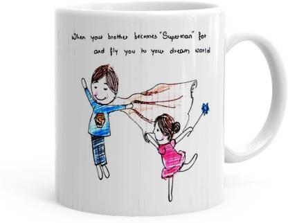 Khakee Funny Brother Sister Quote Theme (rk-037A) Ceramic Coffee Mug Price  in India - Buy Khakee Funny Brother Sister Quote Theme (rk-037A) Ceramic  Coffee Mug online at 
