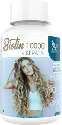 The Body Avenue Biotin 10000 mcg with Keratin 450 mg for Hair Price in India  - Buy The Body Avenue Biotin 10000 mcg with Keratin 450 mg for Hair online  at 