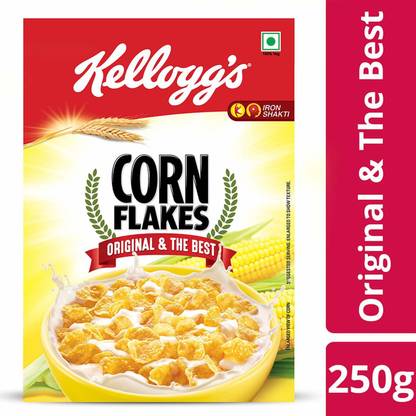 Kellogg S Corn Flakes Original The Best 250g Price In India Buy Kellogg S Corn Flakes Original The Best 250g Online At Flipkart Com Bagrrys corn flakes is made up of golden corn and is the choice next to kellogg's for everyone in india as a breakfast. kellogg s corn flakes original the best 250g