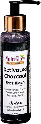nutriglow charcoal face wash