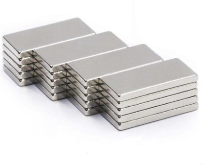 efeel Pack of 5 Strong Block Bar Neodymium 10mm Length x 5mm Width x 2mm Thickness Neo DIY Craft Strong Rare Earth NdFeb Thin Magnets
