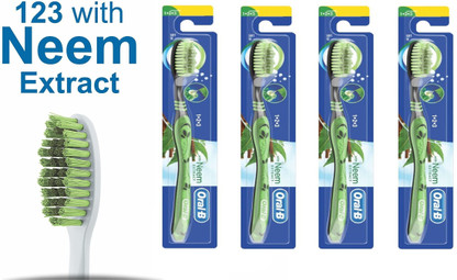 oral b 123 neem toothbrush