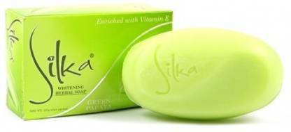 SILKA Green Papaya Whitening Herbal Soap (135 g)