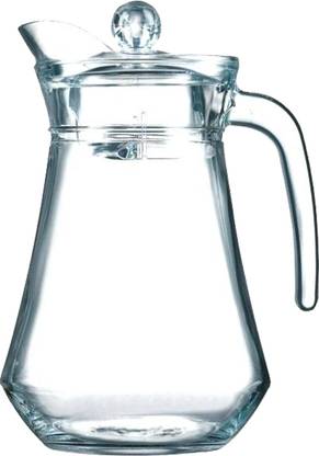Aakriti 1 3 L Water Duck Pot 3l Glass Pitcher With Plastic Lid Drinking Beverage Jug For Home Use Leter In India Plastic Lid Drinking Beverage Jug Glass, Glass Water Jugs With Lids