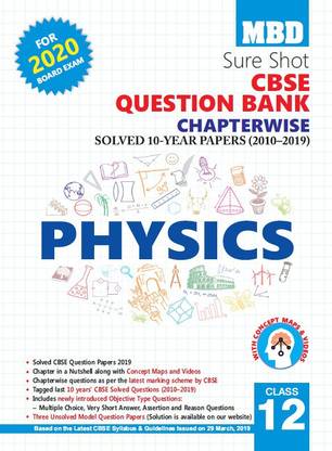 Mbd Sure Shot Cbse Class 12 Physics Chapterwise Question Bank Buy Mbd Sure Shot Cbse Class 12 Physics Chapterwise Question Bank By Team Of Editors At Low Price In India Flipkart Com