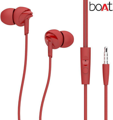 boat earphones red