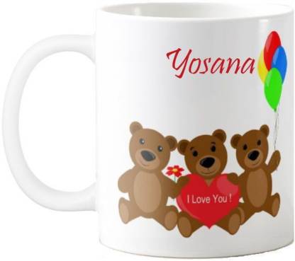 Exoctic Silver Yosana I Love You Romantic Quotes 68 Ceramic Coffee Mug