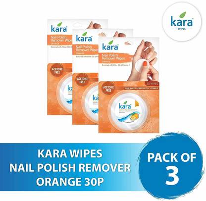 KARA Orange Nail Polish Remover Wipes, 30 Count (Pack of 3) - Price in India, Buy KARA Orange Nail Polish Remover Wipes, 30 Count (Pack of 3) Online In India, Reviews, Ratings & Features KARA Orange Nail Polish Remover Wipes, 30 Count (Pack of 3) - Price in India, Buy KARA Orange Nail Polish Remover Wipes, 30 Count (Pack of 3) Online In India, Reviews, Ratings & Features
