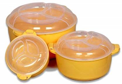 Regalo Twist Microwave Safe Reheat N Serve 3 Piece Plastic Container Set 500 Ml 1100 Ml 2100 Ml Plastic Fridge Container Price In India Buy Regalo Twist Microwave Safe Reheat N Serve 3 Piece Plastic Container