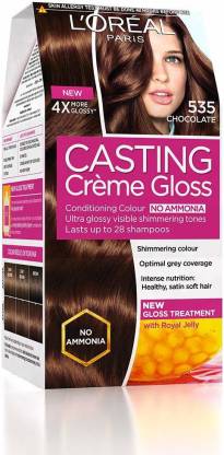 L'Oréal Paris Casting Creme Gloss Hair Color, Chocolate 535 , Chocolate -  Price in India, Buy L'Oréal Paris Casting Creme Gloss Hair Color, Chocolate  535 , Chocolate Online In India, Reviews, Ratings