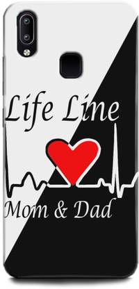 indicraft back cover for vivo y93 vivo 1814 mom dad printed
