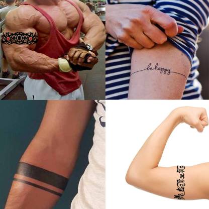 voorkoms male female combo hand band body temporary tattoo - Price in  India, Buy voorkoms male female combo hand band body temporary tattoo  Online In India, Reviews, Ratings & Features 