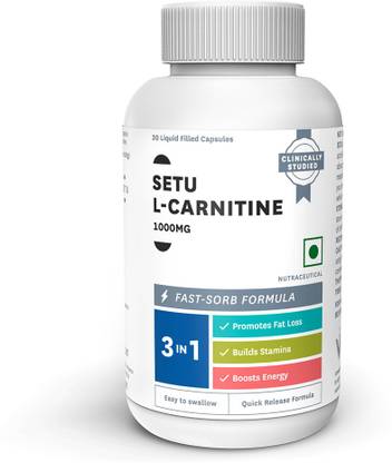 setu l carnitine 1000 mg for fat loss build stamina and boost energy